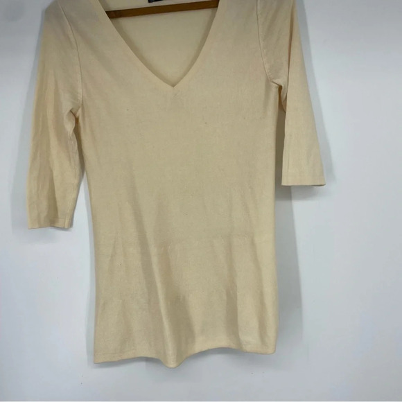 Peruvian Connection ivory Pima Cotton Sanibel tunic XS - Picture 3 of 6